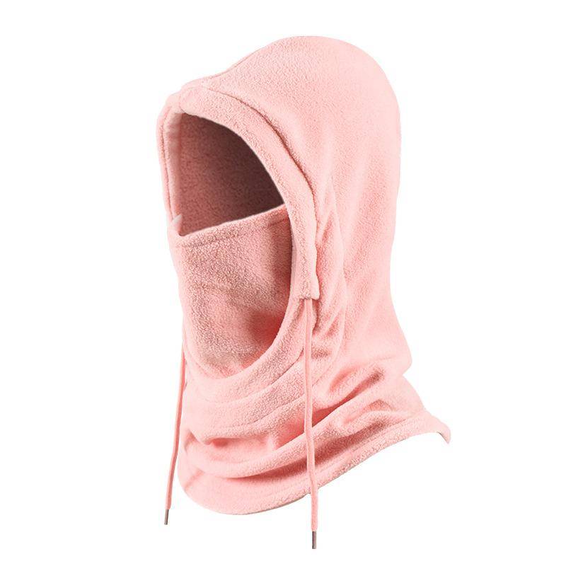 Neue Mode Warme Kappe Winter Männer Frauen Hut Wasserdicht Thermische Polar Fleece Sturmhaube Hut Mit Kapuze Halswärmer Wanderung Radfahren Kappe rosa von Joom DACH