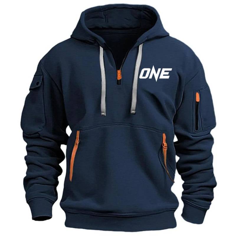 Neue Modelle Herbst Winter Herren Freizeit Sport Multi-Reißverschluss Armtasche Hoodie Pullover Hoodie Sport und Freizeit Jacke 3XL von Joom DACH