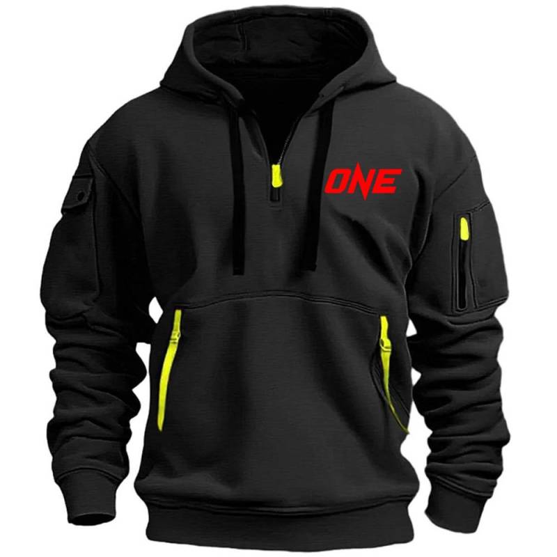 Neue Modelle Herbst Winter Herren Freizeit Sport Multi-Reißverschluss Armtasche Hoodie Pullover Hoodie Sport und Freizeit Jacke 3XL von Joom DACH