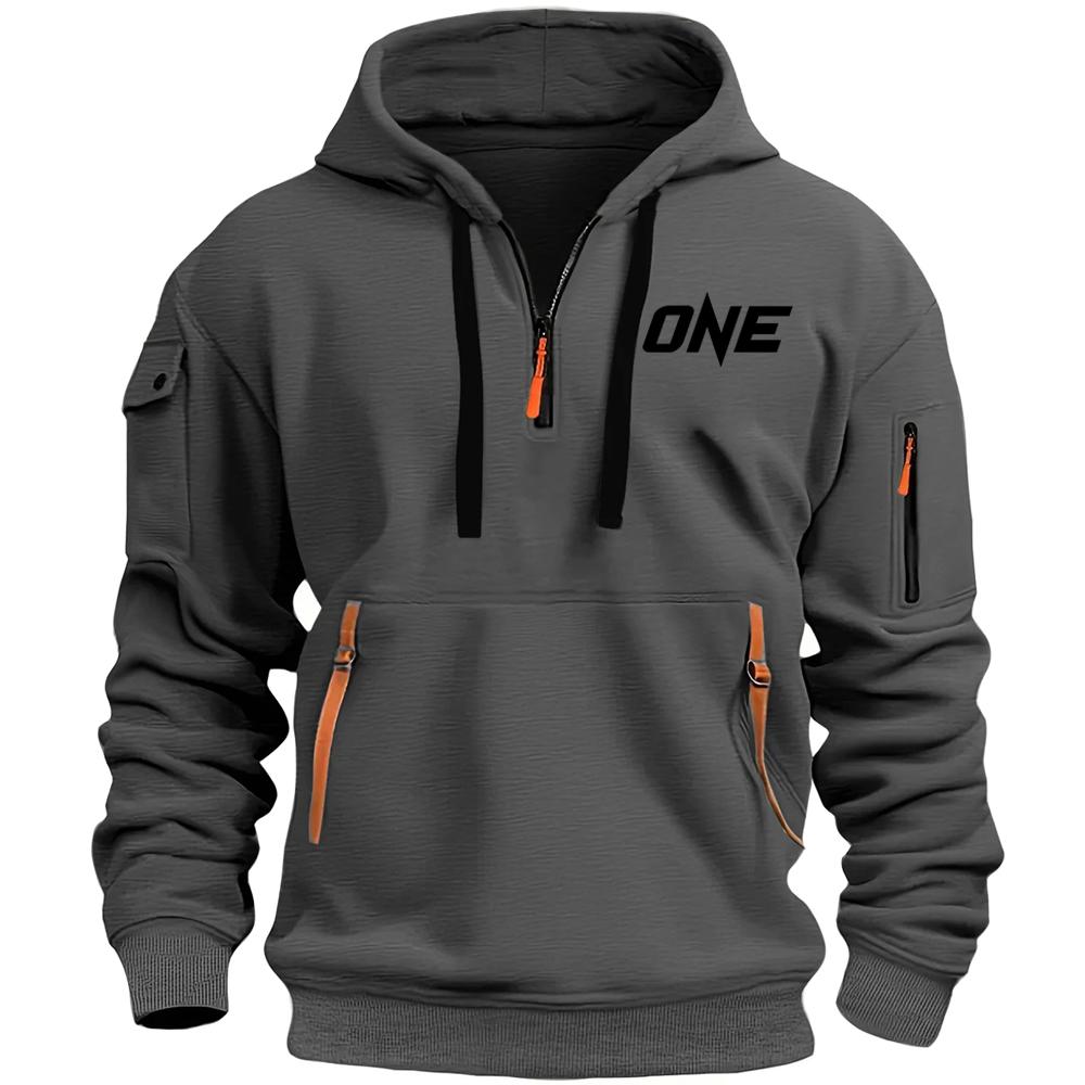 Neue Modelle Herbst Winter Herren Freizeit Sport Multi-Reißverschluss Armtasche Hoodie Pullover Hoodie Sport und Freizeit Jacke M von Joom DACH