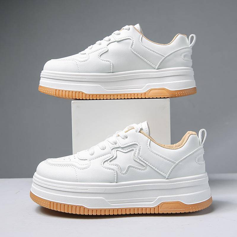 Neue Modische Damen Freizeit Sportschuhe Trendige Dicksohlige Höhenverstärkende Board Schuhe Niedrige Atmungsaktive Trainer Sneakers 38 von Joom DACH