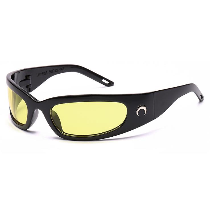 Neue Mond Rechteckige Sonnenbrille für Frauen Mann Vintage Outdoor Radfahren Sport Hip Hop Punk Sonnenbrille Trend Weibliche von Joom DACH