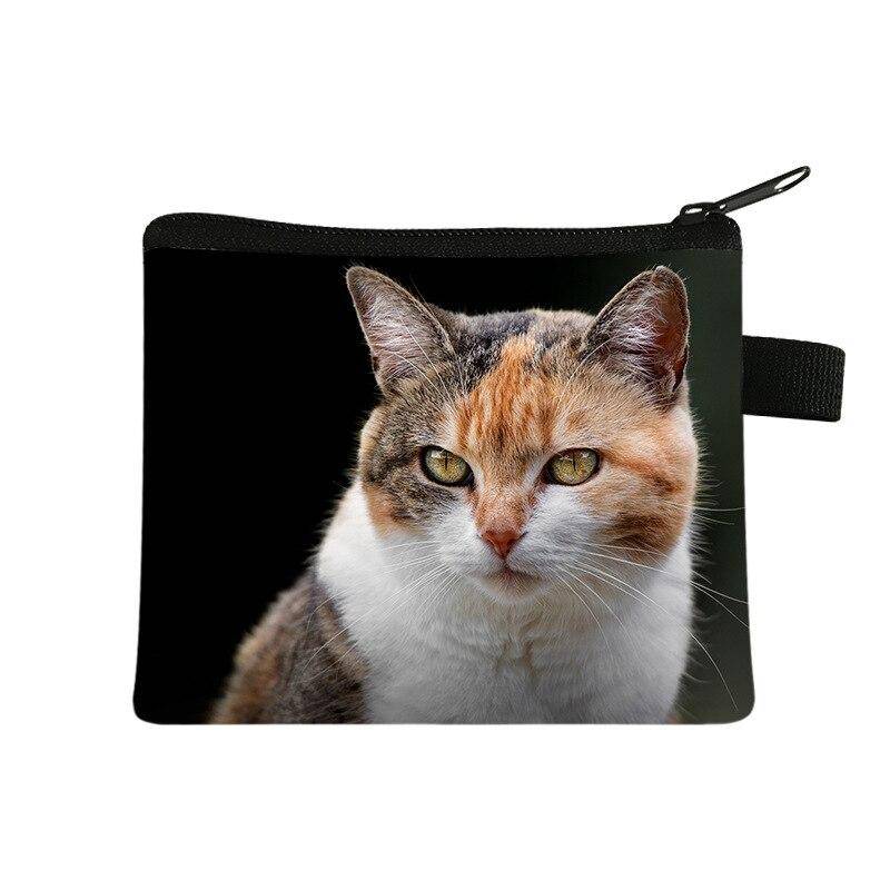 Neue Nette Katze Drucken Geldbörsen Mini Münze Brieftasche Tasche Karte Halter ID Kredit Halter Tasche Frauen Mädchen Geldbörse von Joom DACH