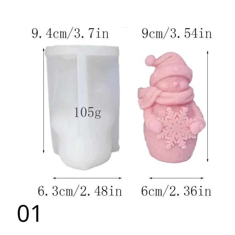 Neue Niedliche Mütze Schal Schneemann Kerze Silikonform Halten Schneeflocke Weihnachtsbaum Gips Seife Harzform HOME Deko Geschenk 01 von Joom DACH