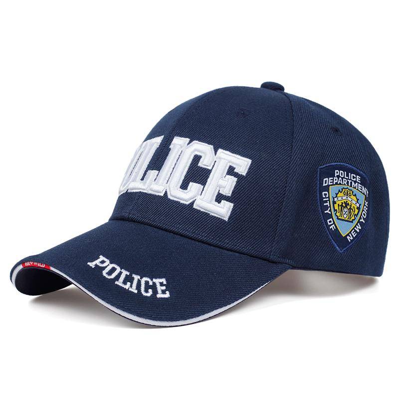 Neue POLIZEI Brief Stickerei Baseball Cap Hip Hop Cap männer Universal Trucker Cap Golf Cap dunkelblau von Joom DACH