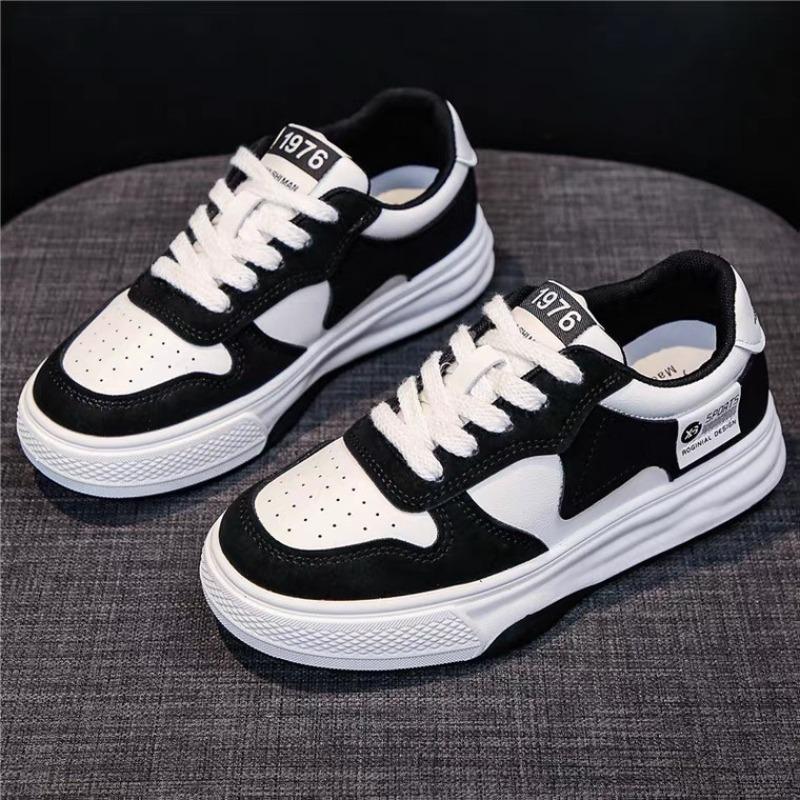 Neue Plateauschuhe Damen Sneaker Freizeitsneaker Plateau Vulkanisierte Schuhe Mode Bequeme Damenschuhe 36 schwarz von Joom DACH