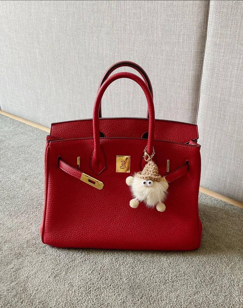 Neue Platin-Tasche aus Rindsleder mit Litschi-Muster und Krokodil-Muster für Damen, handliche Umhängetasche mit einer Schulter 25x13x20cm mandel von Joom DACH