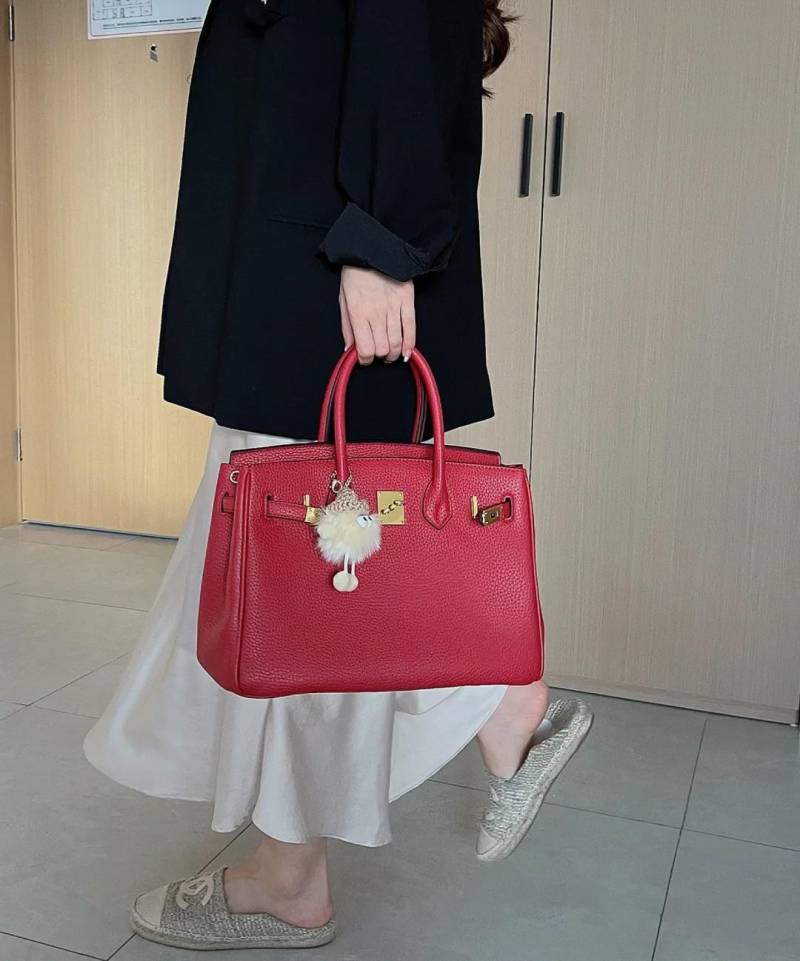 Neue Platin-Tasche aus Rindsleder mit Litschi-Muster und Krokodil-Muster für Damen, handliche Umhängetasche mit einer Schulter 30x16x22cm amazonasgrün von Joom DACH