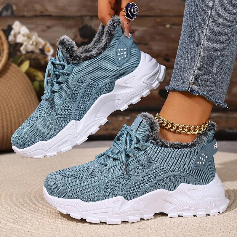 Neue Plus samt verdicken frauen sport schuhe mode lässig warme schuhe rutschfeste und stoßdämpfende winter laufschuhe 39 von Joom DACH