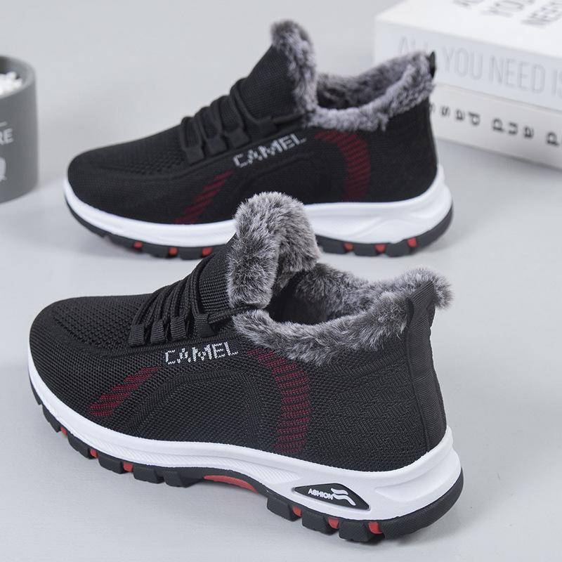 Neue Plus samt verdicken frauen sport schuhe mode lässig warme schuhe rutschfeste und stoßdämpfende winter laufschuhe 41 von Joom DACH