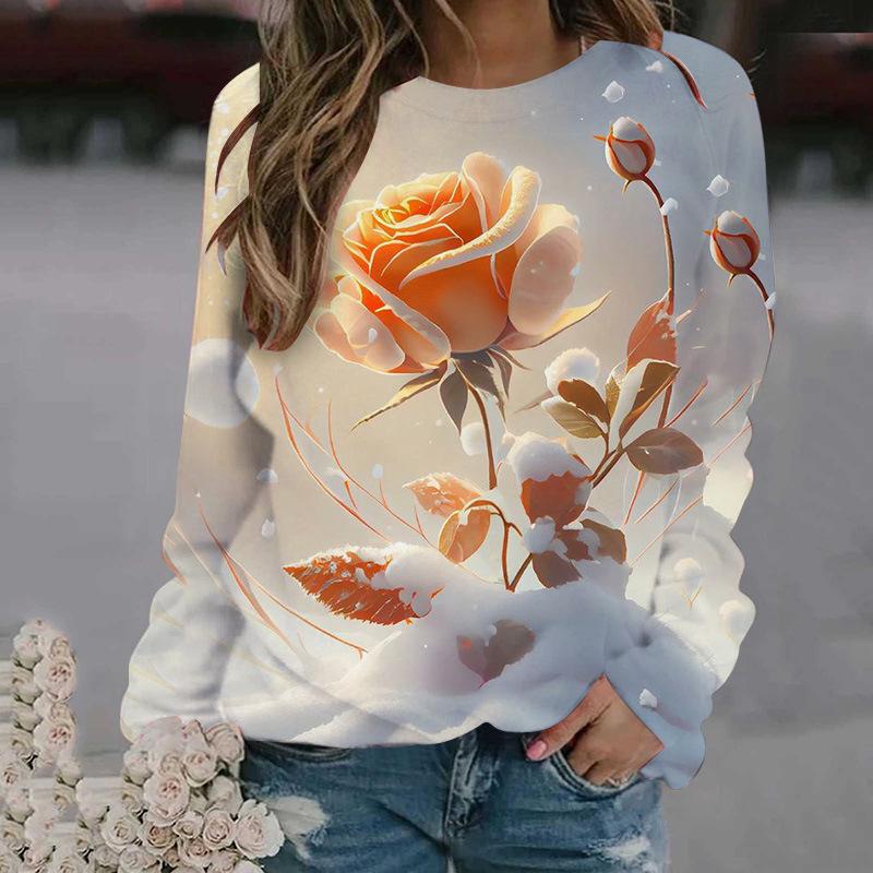 Neue Rose Blume Sweatshirts Floral 3D Druck Herbst Winter Frauen Hoodies Langarm Y2k Übergroße Pullover Tops Weibliche Kleidung 2XL Neue Rose Blume Sweatshirts Floral 3D Druck Herbst Winter Frauen Hoodies Langarm Y2k Übergroße Pullover Tops Weibliche Kleidung 2XL von Joom DACH