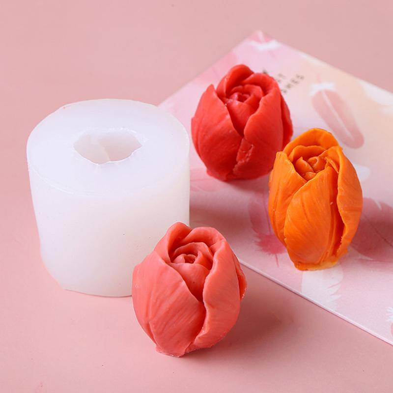 Neue Rose Silikon 3D Seife Form Kuchen Dekoration Manuelle Harz Ton Kerze Form von Joom DACH