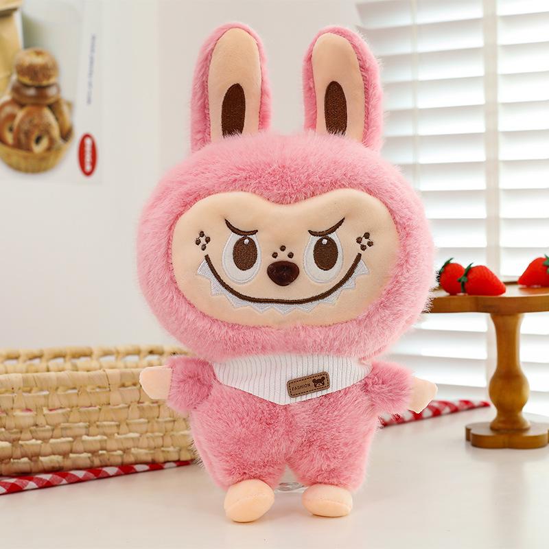 Neue Schals, Plüschtiere, Niedliche Kinderplüschtiere für den grenzüberschreitenden Handel, Schlafbegleiter für Mädchen, Stoffpuppen, Autokissen 35cm rosa von Joom DACH