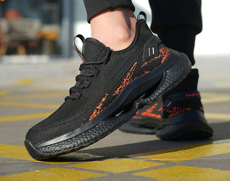 Neue Sicherheitsschuhe Bequeme Für Männer Stiefel Unzerstörbare Arbeitsschuhe Mode Lässige Turnschuhe Männliche Sicherheitsschutzstiefel 40 orange von Joom DACH