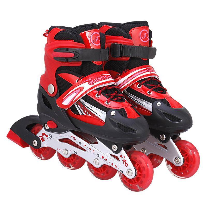 Neue Single Flash Skates PVC-Rad Erwachsene Rollschuhe Kinder Einstellbare Mode Atmungsaktive Einreihige Rollschuhe L (size 38-41) von Joom DACH