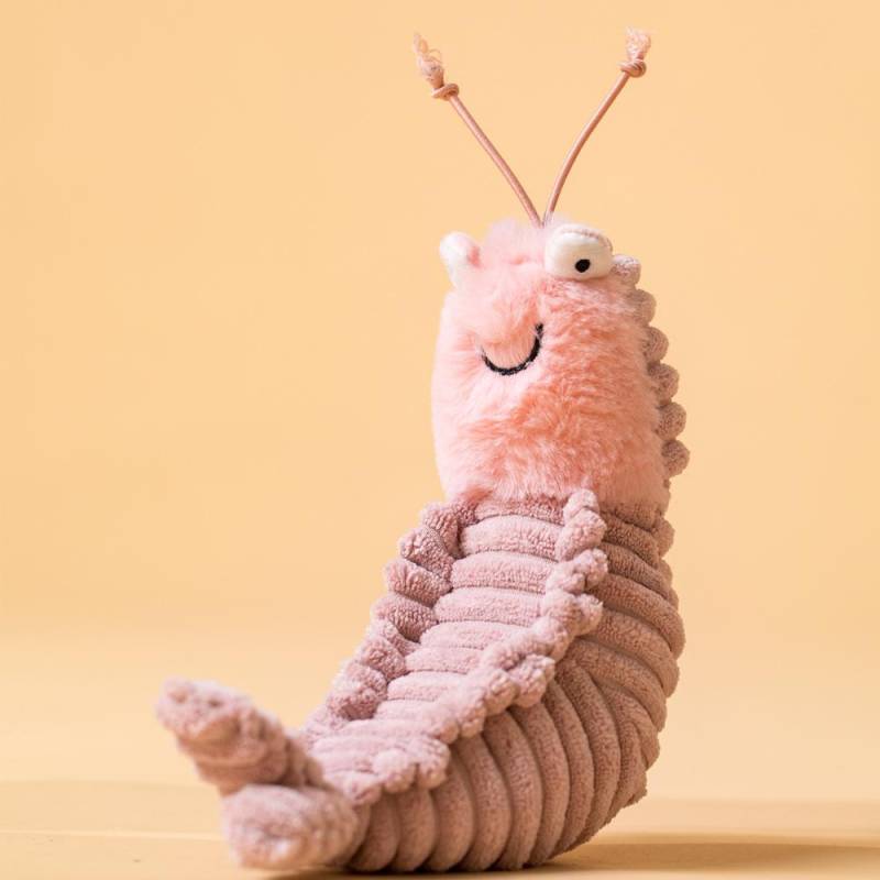 Neue Skinskin-Garnelen Larry Crayfish-Puppe Sheldon Shrimp-Puppe Imitation Krabben-Plüschtier Weihnachtsgeschenk für Kinder Schlafspielzeug von Joom DACH