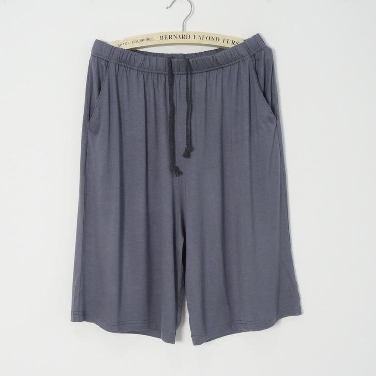 Neue Sommer Große Größe männer Shorts Baumwolle Modal Casual Hause Hosen Dünne Abschnitt Große Größe Lose Shorts Pyjamas Männer pyjama Hosen XXXL dunkelgraue von Joom DACH