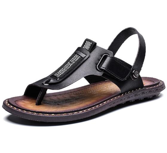 Neue Sommer Outdoor Flip Flops Herren Sandalen Bequeme Lässige Leder Herren Atmungsaktive Strandschuhe Sandalen Übergröße 38~48 D39 47 schwarz Neue Sommer Outdoor Flip Flops Herren Sandalen Bequeme Lässige Leder Herren Atmungsaktive Strandschuhe Sandalen Übergröße 38~48 D39 47 schwarz von Joom DACH