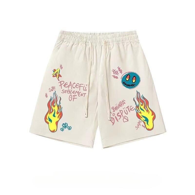 Neue Sommer Retro Shorts Herren Dünnes Design Nische Locker Sportlich und Lässig Fünf-Punkt-Hose One size von Joom DACH