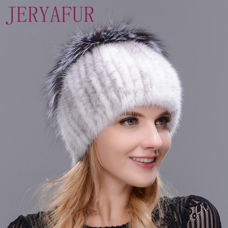Neue Stil Winter Warme Mütze Kaninchen Fell Blume Mit Fuchs Pelz Auf Der Oberseite Natürliche Importierte Nerz Pelz Warme Mütze für frauen Ohr Warme Mütze von Joom DACH