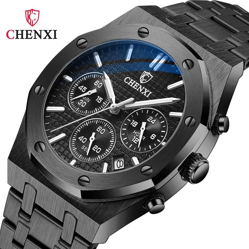 Neue TOP Marke Luxus herren Uhr Mit Box männer Multifunktionale Sport Uhr Wasserdicht männer Quarz Uhren von Joom DACH