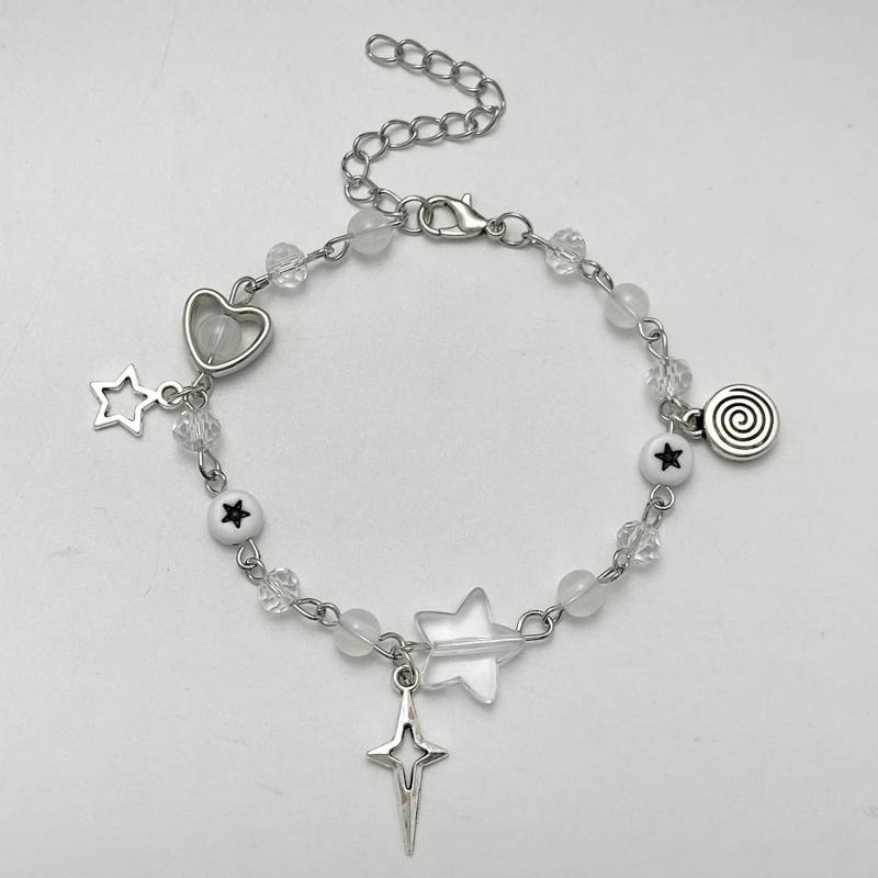 Neue Tredny Y2K Paar Armbänder TV Mädchen Passende Armbänder Who Really Cares Album Inspiriert Perlen Armband Freunde Schmuck Geschenk von Joom DACH