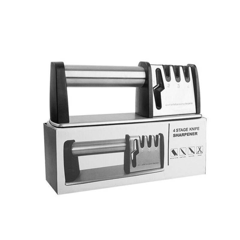 Neue Vier-abschnitt Edelstahl Schärfen Werkzeug Haushalt Küche Messer Schere Schnell Schärfen Stein Spitzer von Joom DACH