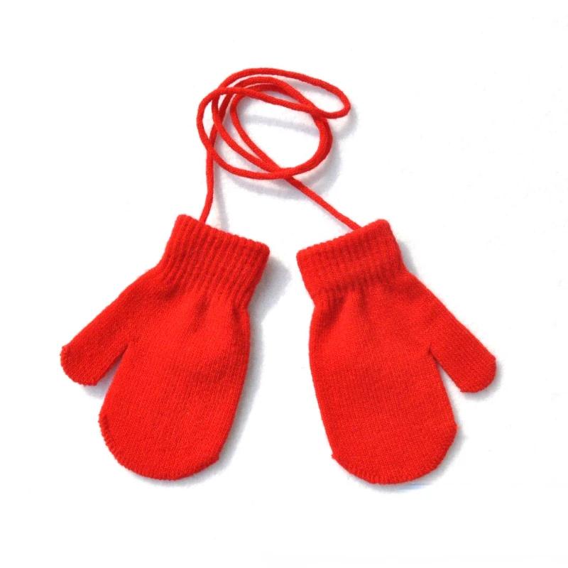 Neue Warme Baby Handschuhe Winter Fäustlinge Kinder Voll Finger Handschuhe für 1-3Y Kinder Hängenden Hals Warme Handschuhe Neugeborenen baby Zubehör rot von Joom DACH
