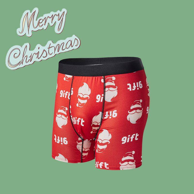 Neue Weihnachten Herren Atmungsaktive Bedruckte Boxershorts - Bequemer Europäischer & Amerikanischer Stil M von Joom DACH