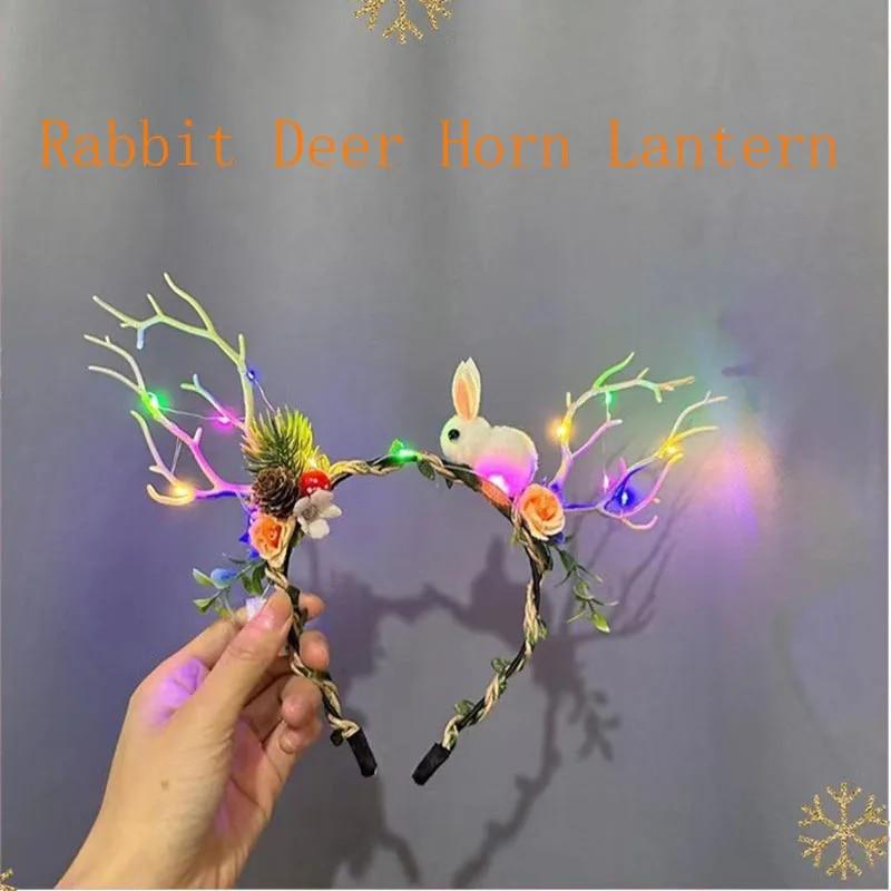 Neue Weihnachten LED Licht Geweih Haar Band Nette Fee Glowing Elch Haarnadel Haar Clip Frauen Mädchen Weihnachten Haar Zubehör von Joom DACH