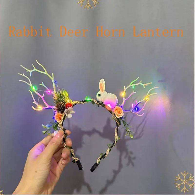 Neue Weihnachten LED Licht Geweih Haar Band Nette Fee Glowing Elch Haarnadel Haar Clip Frauen Mädchen Weihnachten Haar Zubehör von Joom DACH