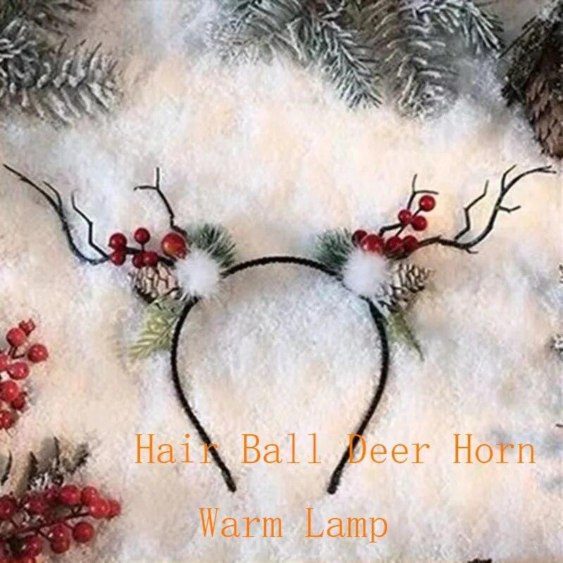 Neue Weihnachten LED Licht Geweih Haar Band Nette Fee Glowing Elch Haarnadel Haar Clip Frauen Mädchen Weihnachten Haar Zubehör von Joom DACH