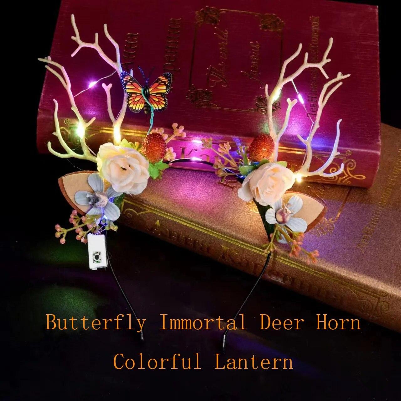 Neue Weihnachten LED Licht Geweih Haar Band Nette Fee Glowing Elch Haarnadel Haar Clip Frauen Mädchen Weihnachten Haar Zubehör von Joom DACH