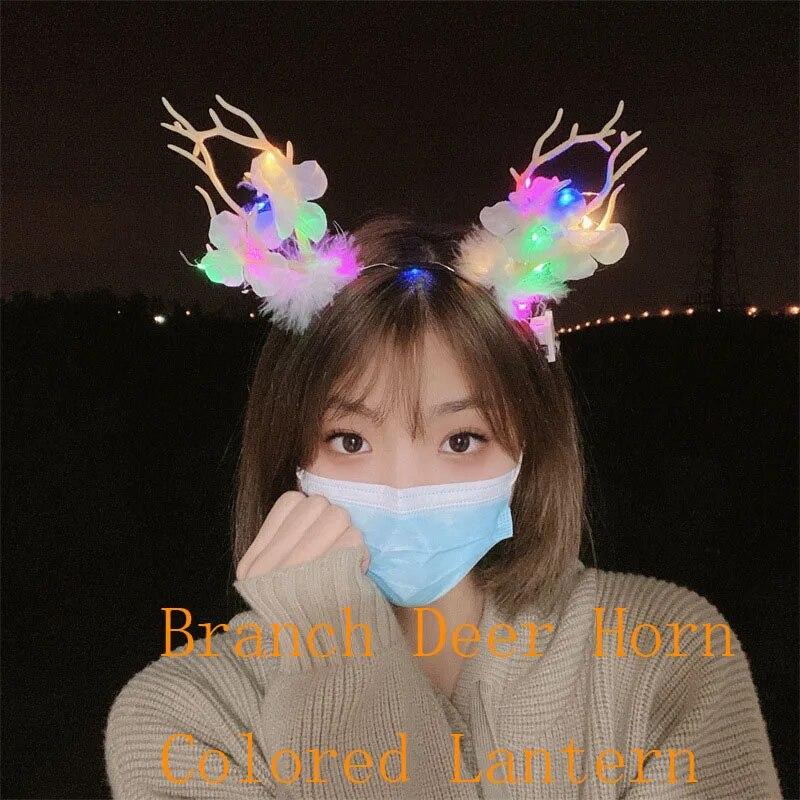 Neue Weihnachten LED Licht Geweih Haar Band Nette Fee Glowing Elch Haarnadel Haar Clip Frauen Mädchen Weihnachten Haar Zubehör von Joom DACH