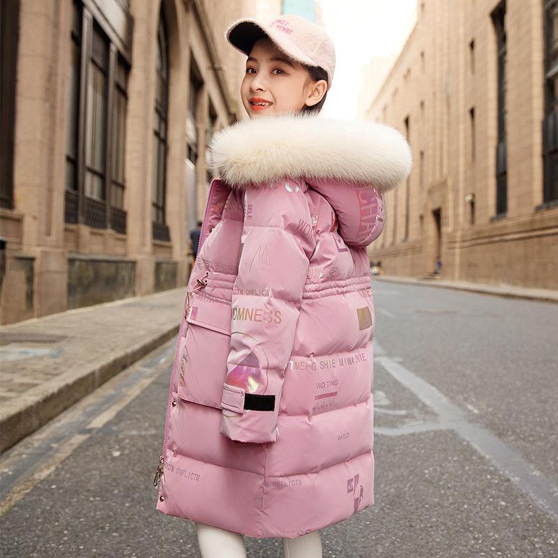Neue Winter Daunen Baumwolljacke Mädchen Wasserdichter Kapuzenmantel Kinder Oberbekleidung Kleidung Teenager 5-16J Kleidung Kinder Parka Schneeanzug 7-8 grün von Joom DACH
