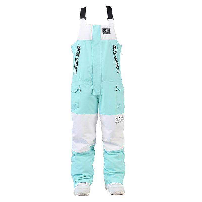 Neue Winter-Herren- und Damen-Skihose, Paar-Riemen-Skihose, winddichter und wasserdichter Thermo-Ski-Overall L von Joom DACH