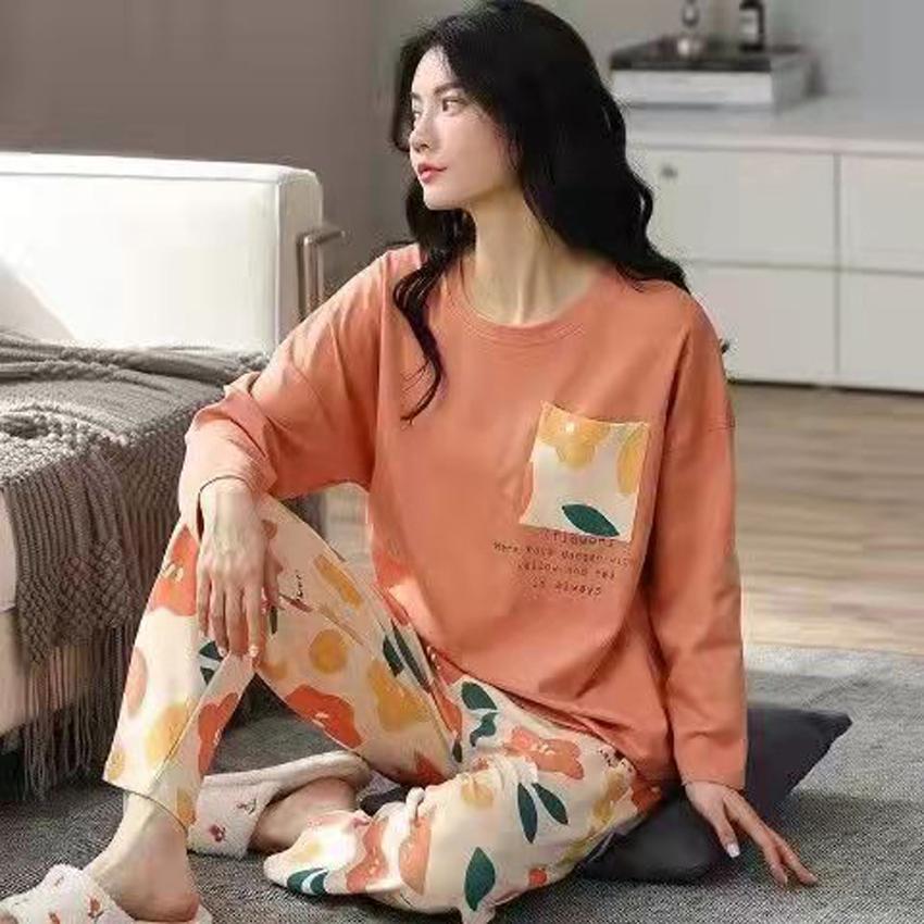 Neue Winter Pyjamas frauen Koreanische Version Lange ärmeln Homewear Anzug Lose Große Größe Zwei-stück Anzug Kann draußen getragen werden XXXXL von Joom DACH