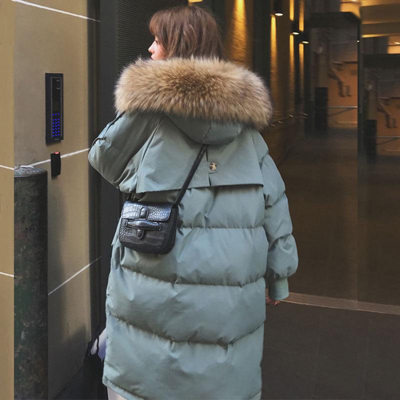 Neue Winter Übergröße Daunen Baumwollgepolsterte Kleidung Damen Mittel und Lang Koreanische Version Baumwollgepolsterte Kleidung Lockere Baumwollgepolsterte Jacken XXXL von Joom DACH