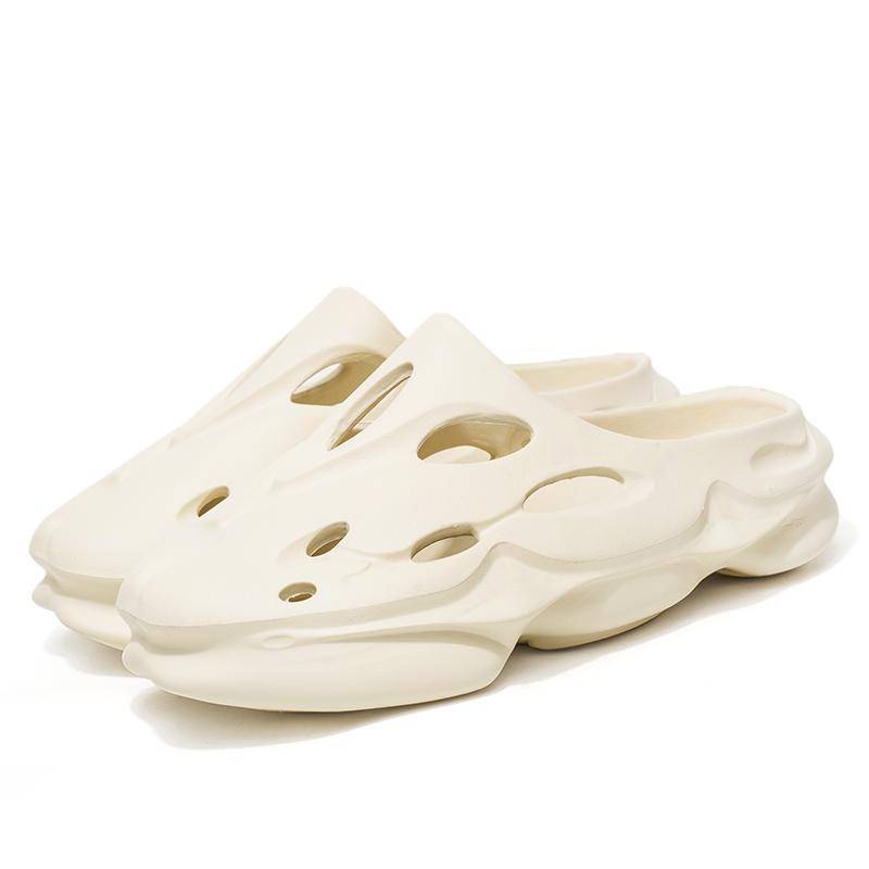 Neue bequeme atmungsaktive Unisex-Schuhe Herren Hausschuhe Sommer Umweltfreundliche Flip-Flops Lässige rutschfeste Schuhe Damen EVA-Hausschuhe 2025 36-37 beige von Joom DACH