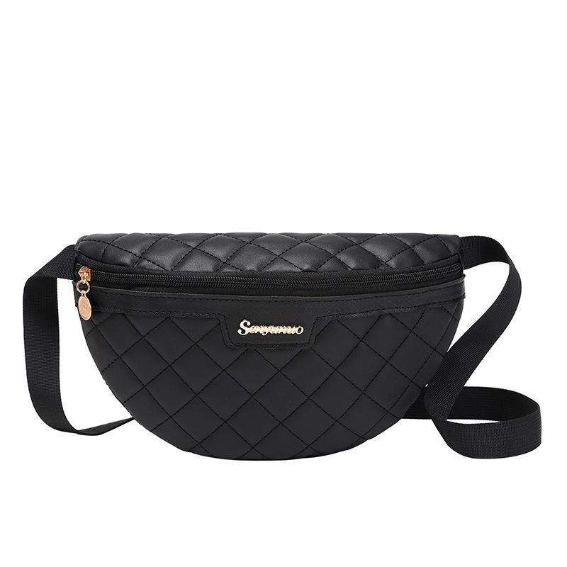 Neue bestickte Bauchtasche für Damen, bestickte Tasche, große Kapazität, Brusttasche für Damen schwarz von Joom DACH