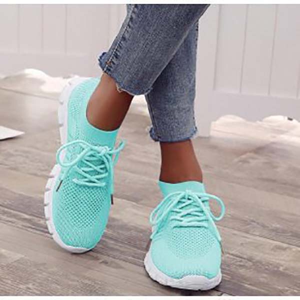 Neue frauen Turnschuhe Frühling Flache Schuhe Casual Frauen Vulkanisierte Sommer Licht Mesh Atmungs Weibliche Laufschuhe 42 hellblaue von Joom DACH