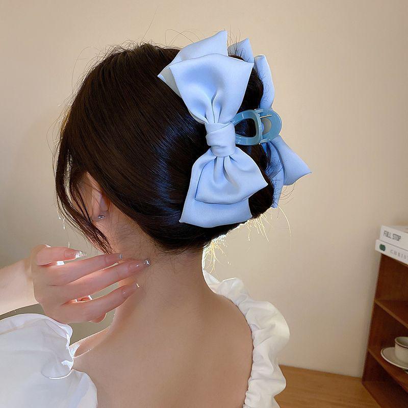 Neue große Chiffon-Haarklammer mit Schleife, elegant, groß, Stoffband, Blume, Haarklammer, Kieferklemmen, Zubehör für Frauen, Haarnadeln seife von Joom DACH