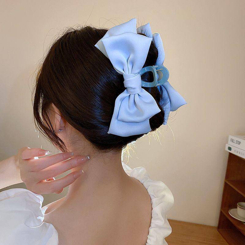 Neue große Chiffon-Haarklammer mit Schleife, elegant, groß, Stoffband, Blume, Haarklammer, Kieferklemmen, Zubehör für Frauen, Haarnadeln seife Neue große Chiffon-Haarklammer mit Schleife, elegant, groß, Stoffband, Blume, Haarklammer, Kieferklemmen, Zubehör für Frauen, Haarnadeln seife von Joom DACH