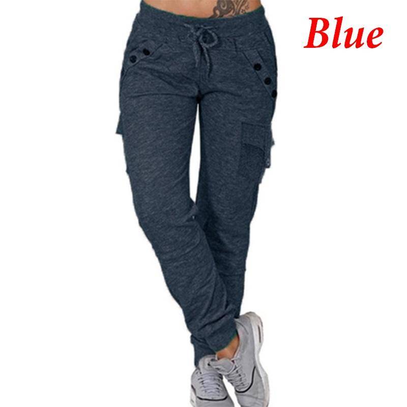 Neue hochwertige Damen-Mode-Freizeithose, lockere Hose mit hoher Taille, Stretch, schlanke Trainingshose XXL von Joom DACH