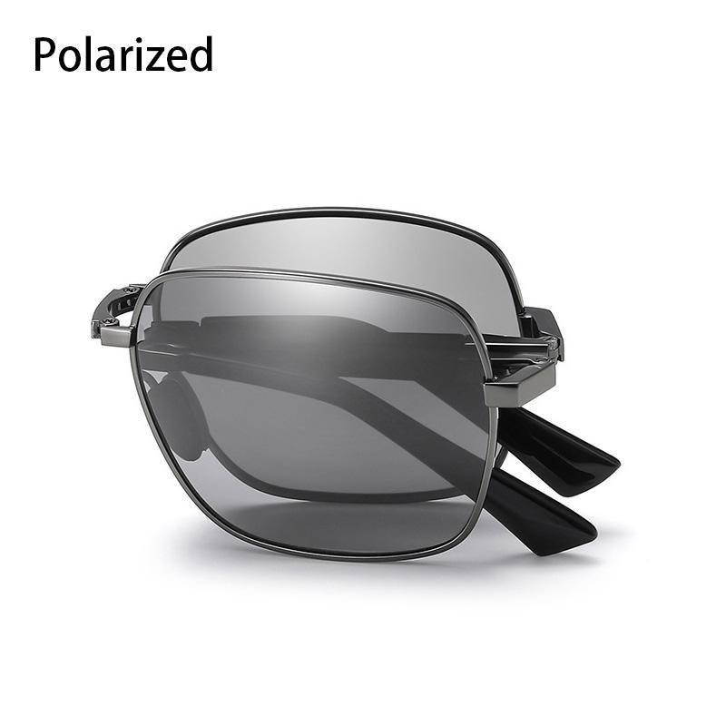 Neue hochwertige Mode faltbare polarisierte Sonnenbrille Männer Frauen Vintage tragbare faltbare Metallrahmen Sonnenbrille UV400 von Joom DACH