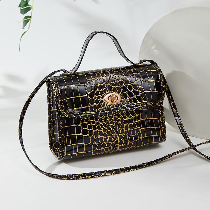 Neue kleine quadratische Tasche mit Krokodilmuster für Damen, Handytasche, hochwertige Umhängetasche für Damen von Joom DACH
