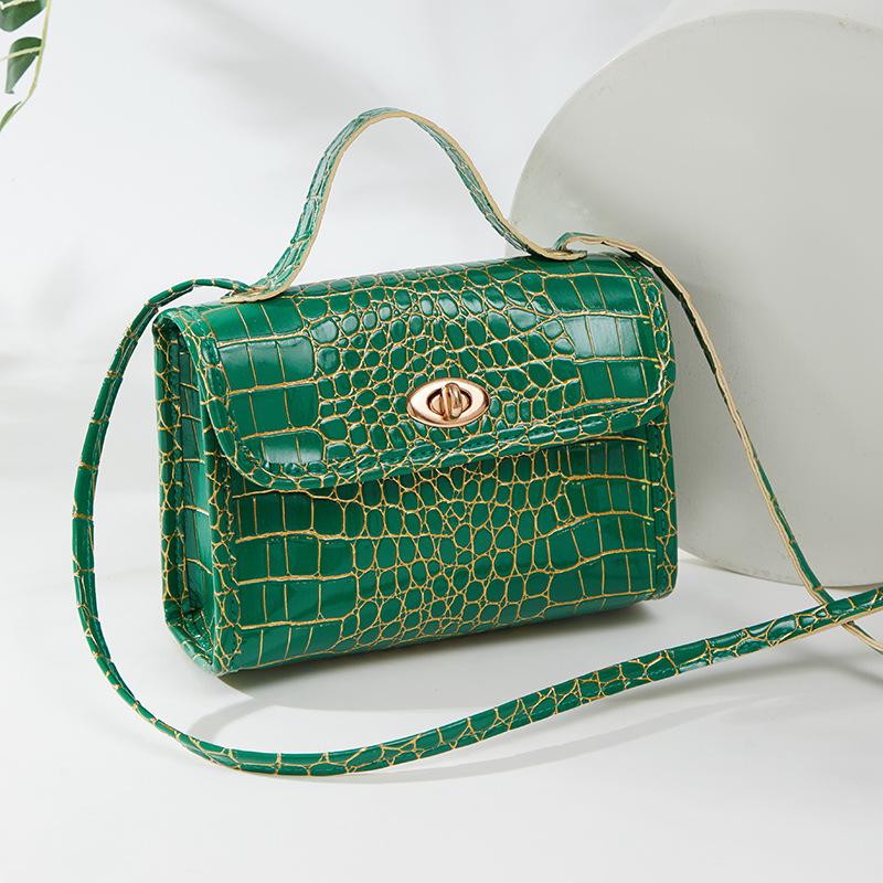 Neue kleine quadratische Tasche mit Krokodilmuster für Damen, Handytasche, hochwertige Umhängetasche für Damen von Joom DACH
