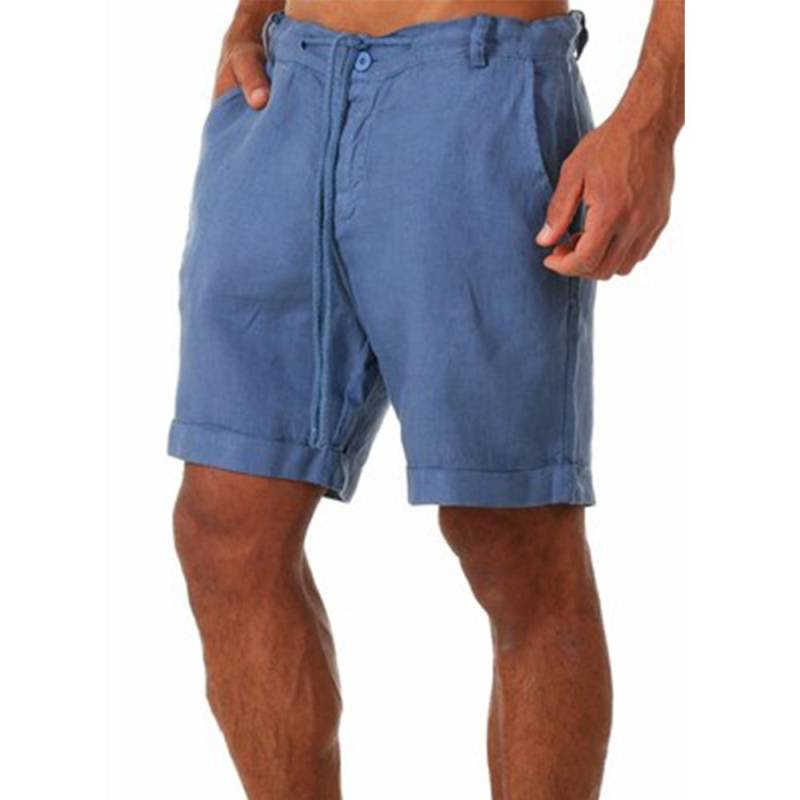 Neue männer Baumwolle Leinen shorts Hosen Männlichen Sommer Atmungs Einfarbig Leinen Hosen Fitness Streetwear S-3XL XXL denim-blau Neue männer Baumwolle Leinen shorts Hosen Männlichen Sommer Atmungs Einfarbig Leinen Hosen Fitness Streetwear S-3XL XXL denim-blau von Joom DACH
