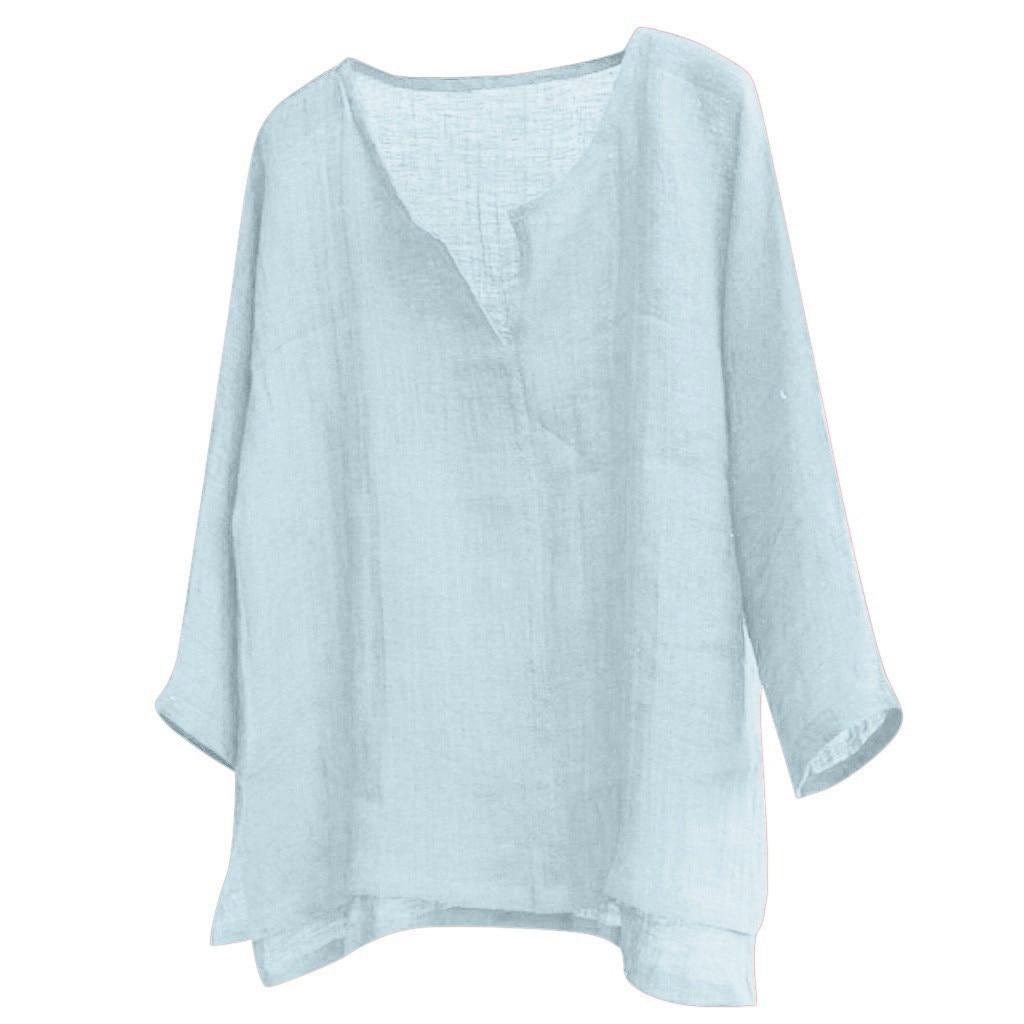 Neue männer Sommer Frühling Lange Ärmel Lose Hemd Einfarbig Casual Langarm Cooles Hemd Vn-eck Tops Größe s-5XL EU XXXL blau Neue männer Sommer Frühling Lange Ärmel Lose Hemd Einfarbig Casual Langarm Cooles Hemd Vn-eck Tops Größe s-5XL EU XXXL blau von Joom DACH