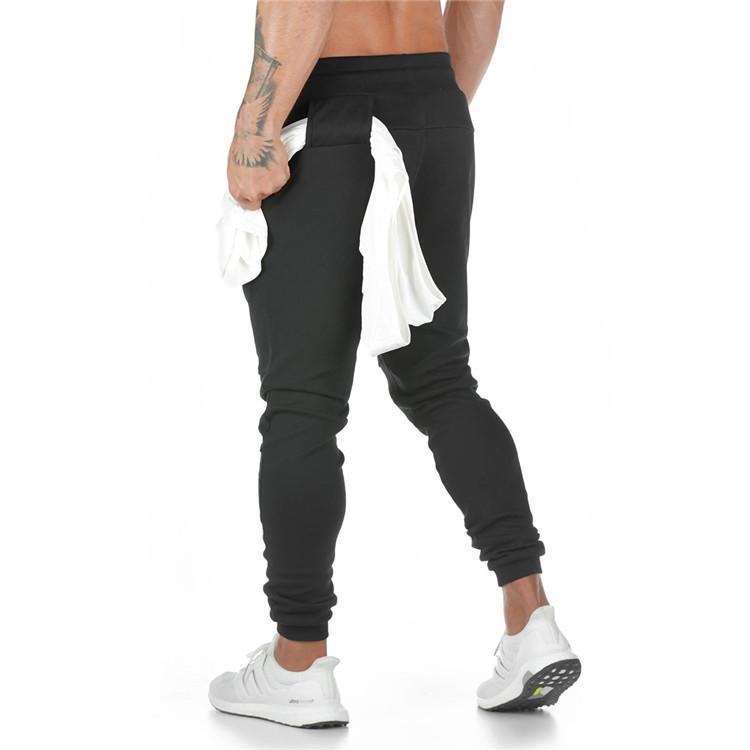 Neue mode sport hosen männer fitness hängen handtuch hosen running training chinos L schwarz von Joom DACH
